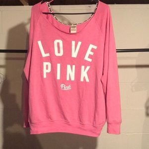 Off the Shoulder VS PINK Sweatshirt